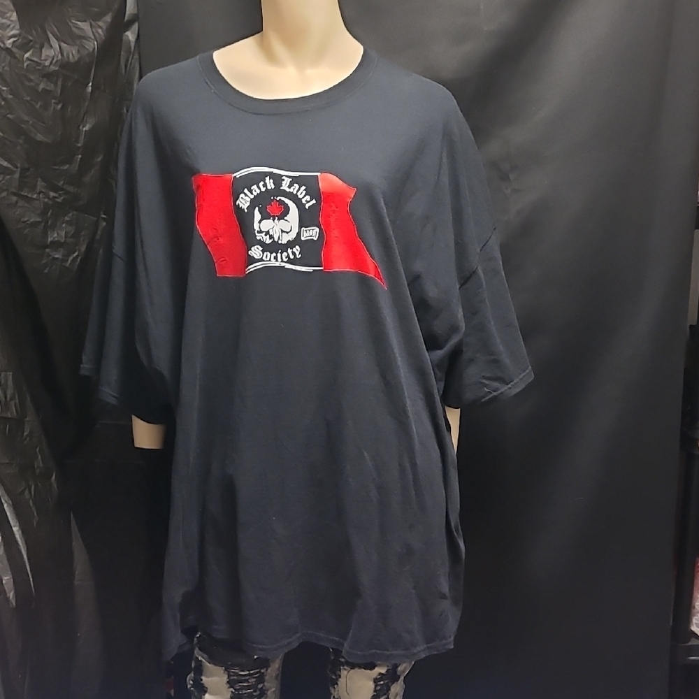 Black Label Society Graphic Tee in Black and Red 5xl